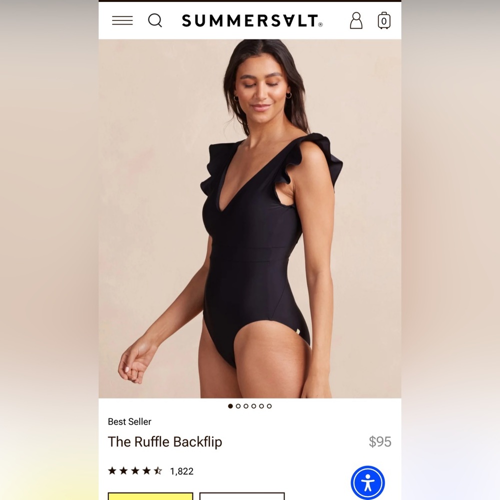 Summersalt “ruffle backflip” women’s bathing suit size 10